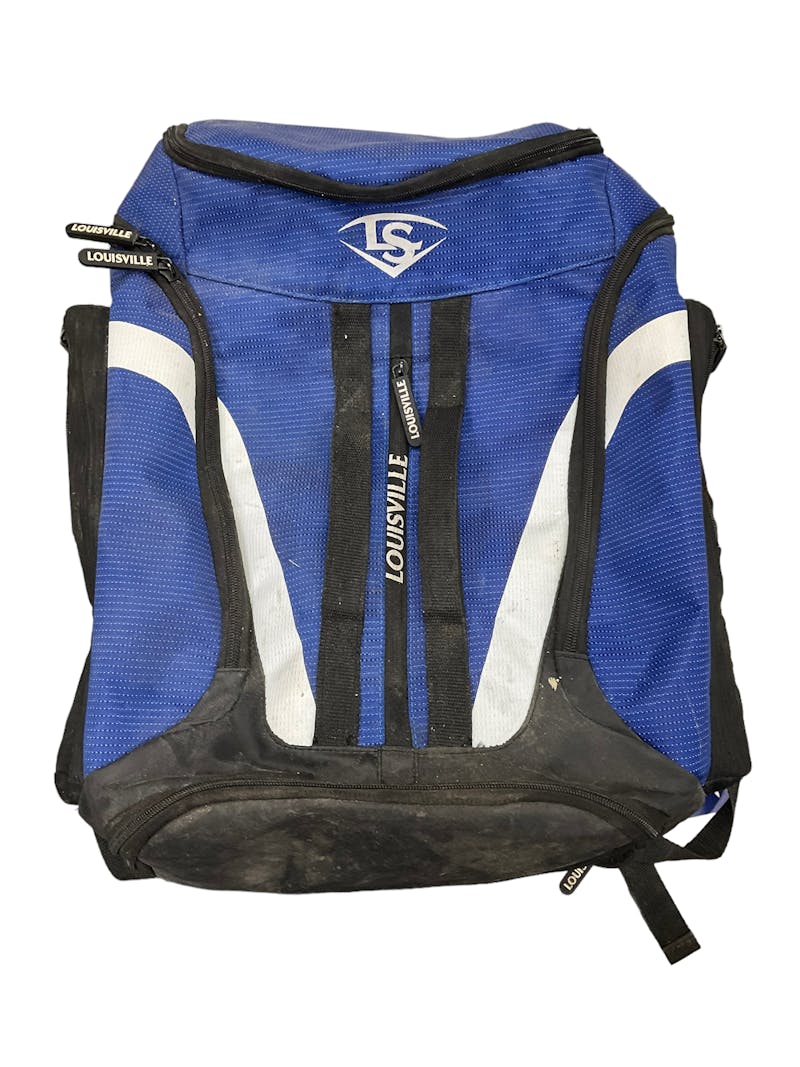 Louisville Slugger Backpack/Stick Bag Blue Gray Fits Bats Helmet