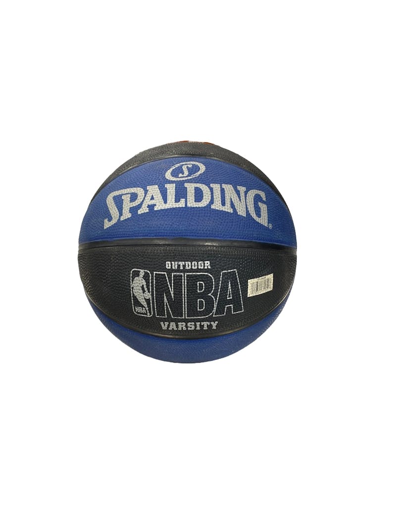 Spalding Varsity Outdoor Basketball, Black/Blue / 29.5