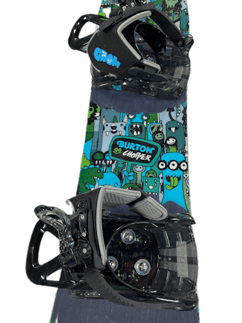 Used Burton CHOPPER 90 90 cm Boys Snowboard Combo Boys Snowboard