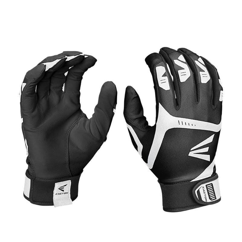 1pr Easton HF3 Hyperskin Youth Large White Fastpitch Batting Gloves New! 
