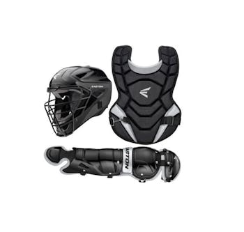 Easton Intermediate Gametime 3-Box Catcher's Set, Black