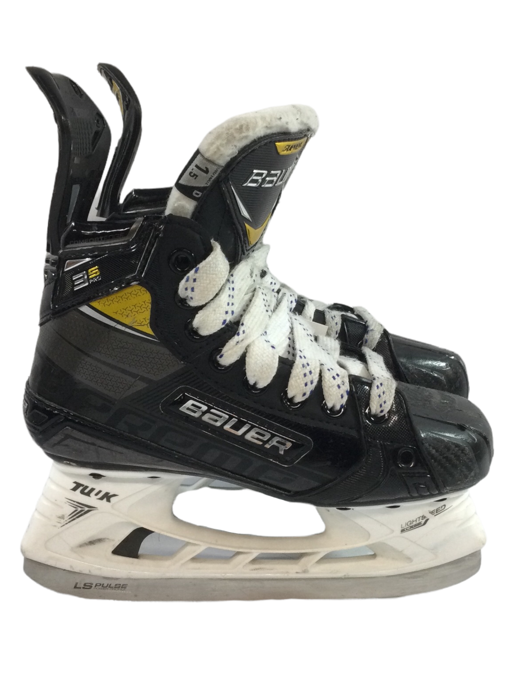 Used Bauer SUPREME 3S PRO Junior 01.5 Ice Hockey Skates Ice Hockey Skates