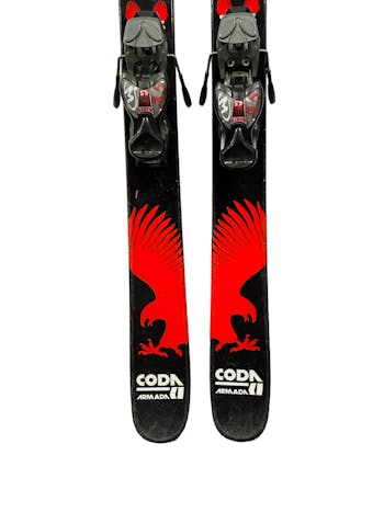 Used Armada TWIN TIPS 136 cm Boys Downhill Ski Combo Boys