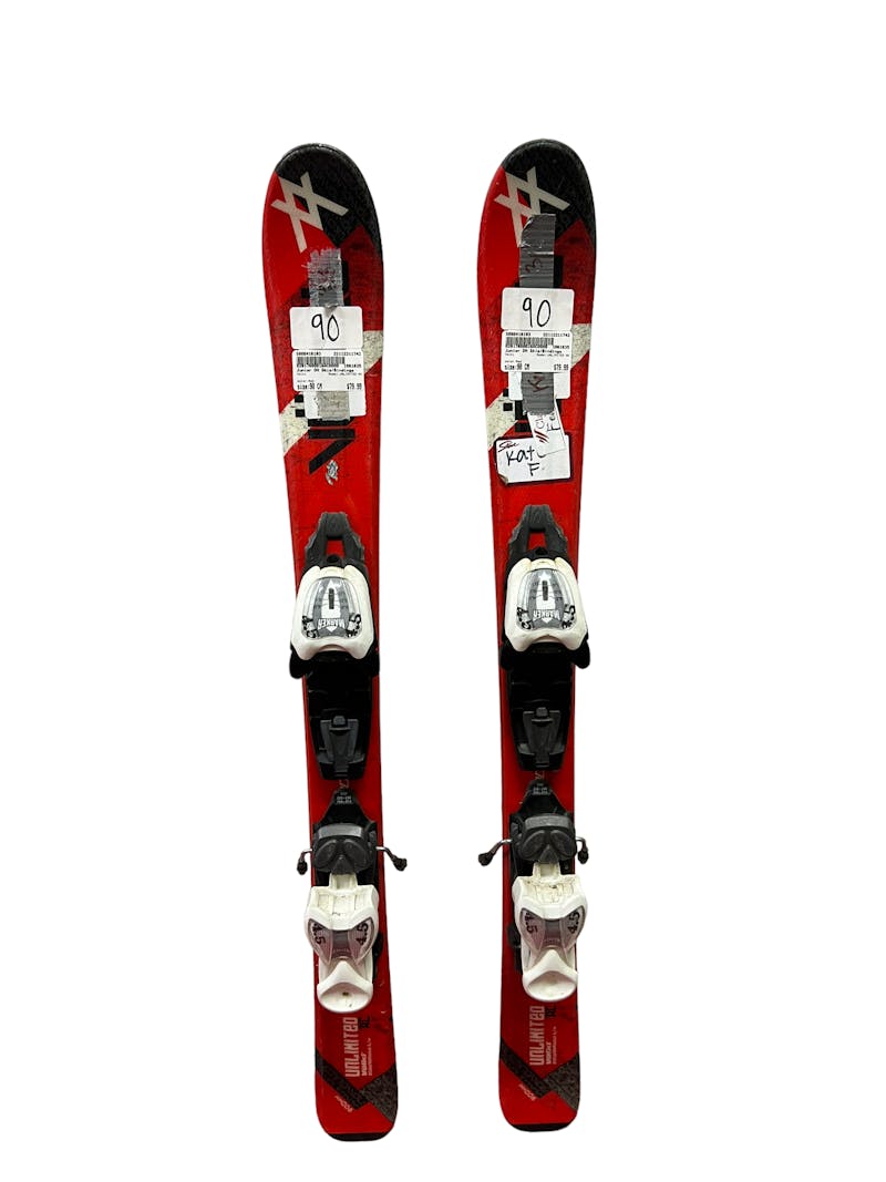 Used Volkl UNLIMITED AC 90 cm Boys' Downhill Ski Combo Boys