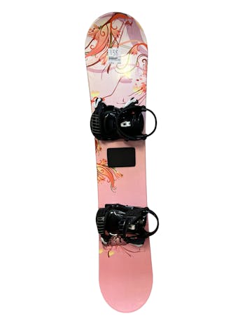 Used Burton FEELGOOD SMALLS 125 cm Girls' Snowboard Combo Girls