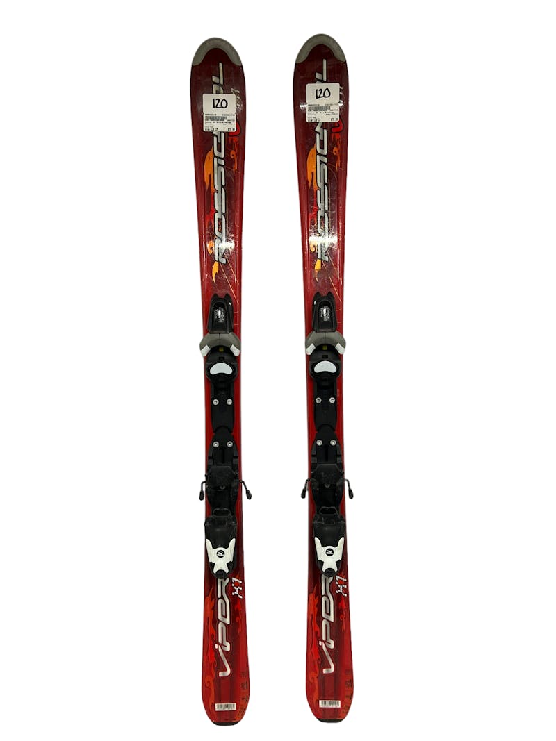 Used Rossignol Viper X1 120 cm Junior Downhill Ski Combo