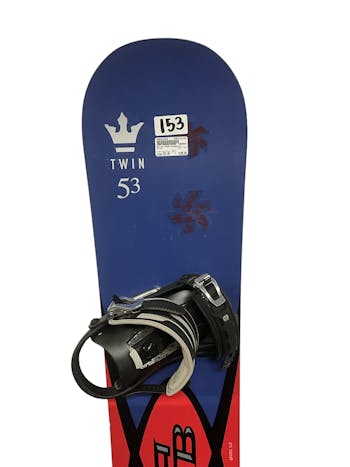 Used Burton Twin 153 cm Men's Snowboard Combo