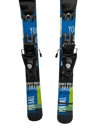 Used Elan Pinball Junior 120 cm Downhill Ski Combo