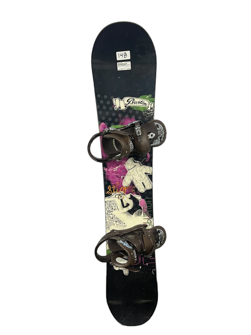 Used Burton Stigma 148 cm Women s Snowboard Combo