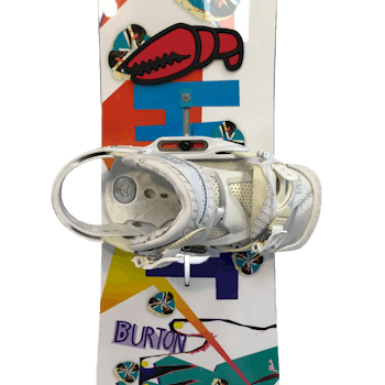 Used Burton LIPSTICK 145 cm Women s Snowboard Combo