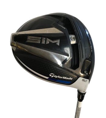 Used Taylormade SIM 9.0 Degree Regular Flex Graphite Shaft Drivers