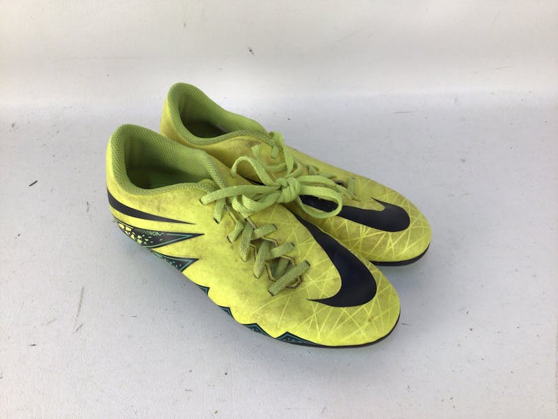 Used Nike HYPERVENOM PHADE JR 4.0 CLEAT Junior 04 Outdoor Cleats Soccer Outdoor Cleats