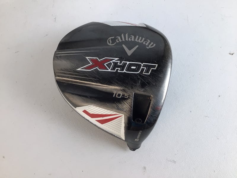 Used Callaway X HOT 10.5 DEG HEAD ONLY 10.5 Degree Regular Flex Steel Shaft  Drivers