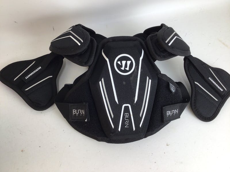 Used Warrior BURN NEXT YOUTH MED SHOULDER PADS MD Lacrosse Shoulder Pads