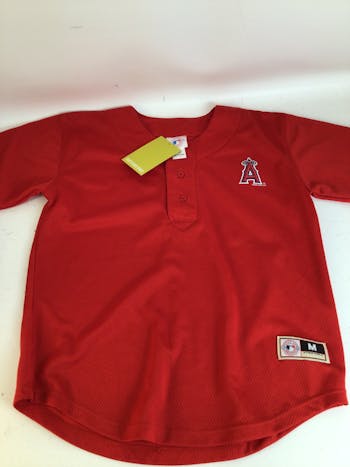 Used YOUTH MD MLB ANGELS JERSEY MD Baseball and Softball Tops