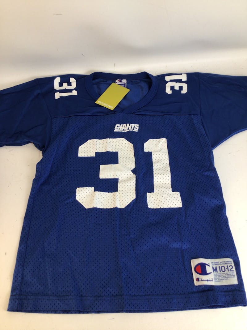 Used Champion NEW YORK GIANTS YTH MD SEHORN JERSEY MD Football