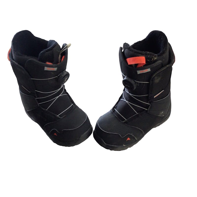 Used Burton ZIPLINE BOA Junior 04 Boys' Snowboard Boots