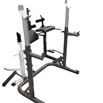 Gold's gym squat rack best sale and bench