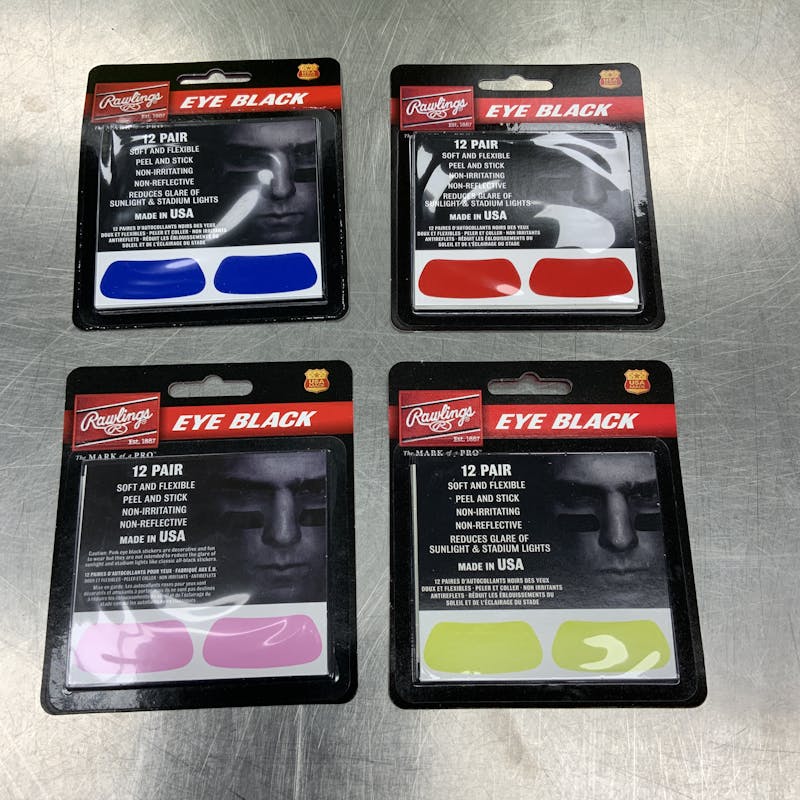 New EYE BLACK STICKERS COLORED Baseball and Softball - Accessories