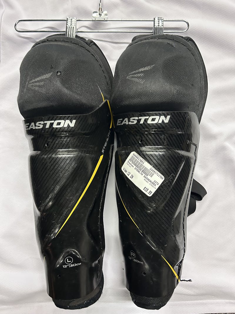 Used Easton STEALTH 12' Hockey Shin Guards Hockey Shin Guards