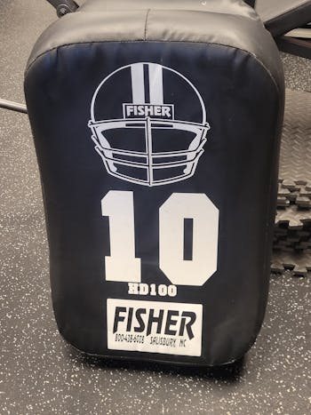 Used Fisher FOOTBALL CLUB ARM SHIELD Football Training Aids