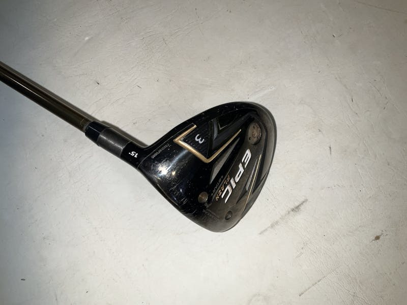 Used Callaway EPIC FLASH STAR 3 Wood Regular Flex Graphite Shaft Fairway  Woods