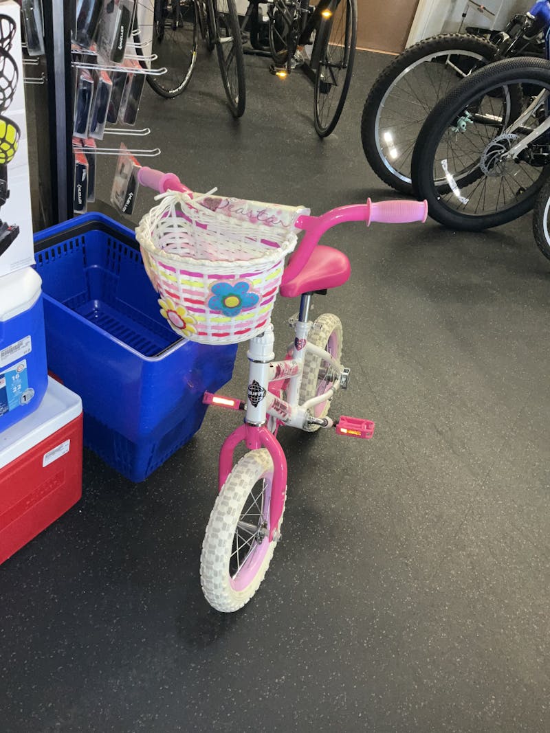 Pink cheap bike used