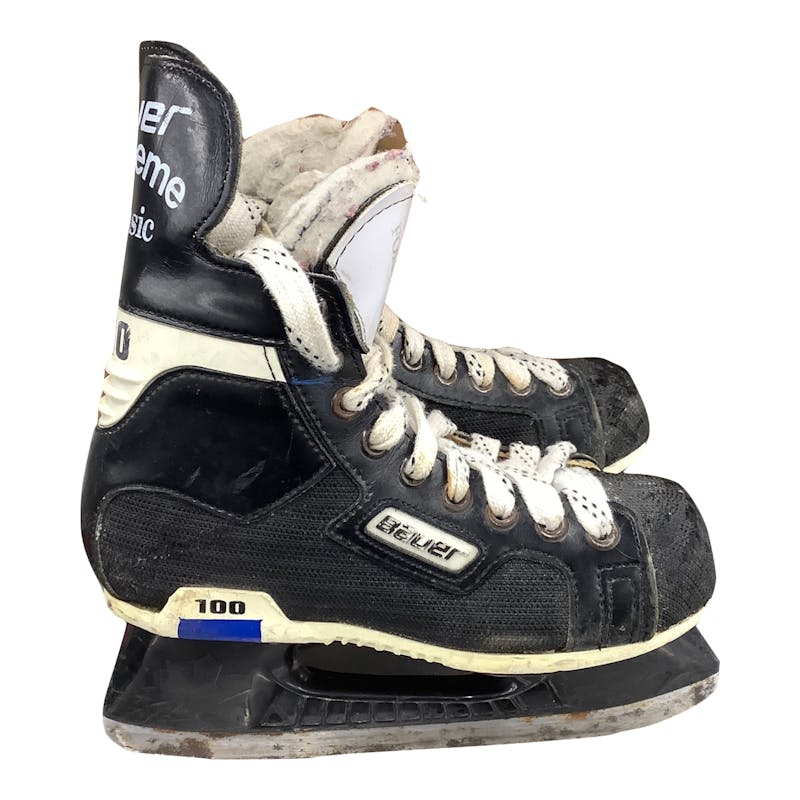 Used Bauer 100 Junior 03 Ice Hockey Skates