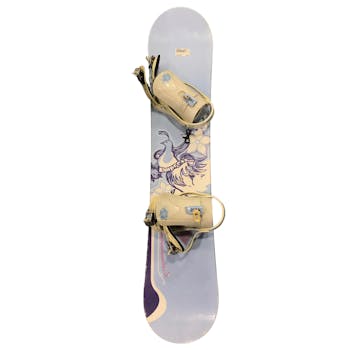 Used Burton FEELGOOD SMALLS 125 cm Girls' Snowboard Combo Girls