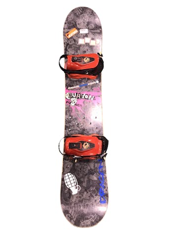 Used Burton FEATHER 40 140 cm Women's Snowboard Combo Women's