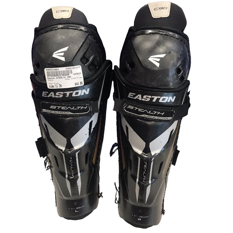 Used Easton STEALTH 11 Hockey Shin Guards Hockey Shin Guards