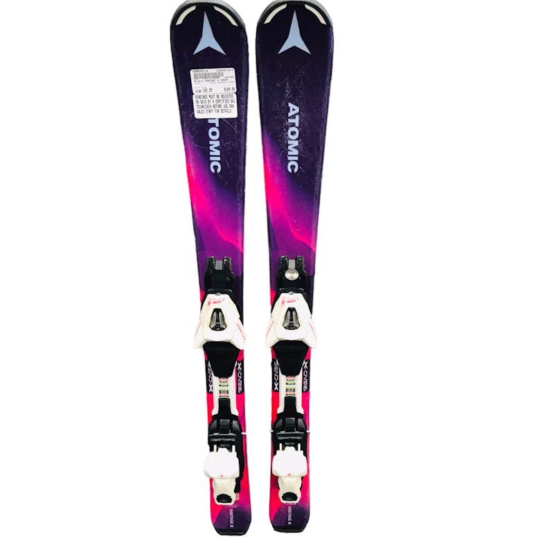 Used Atomic VANTAGE X 100CM 100 cm Girls' Downhill Ski Combo Girls