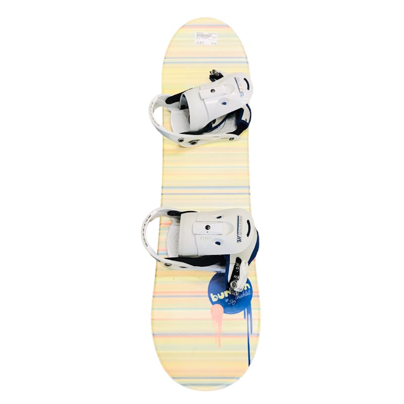 Used Burton CHICKLET 90 cm Girls' Snowboard Combo