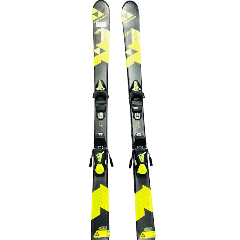 Used Fischer RC4 130 cm Boys' Downhill Ski Combo Boys' Downhill