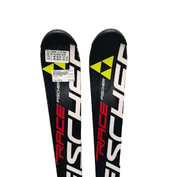 Used Fischer RACE 120 cm Boys' Downhill Ski Combo Boys' Downhill