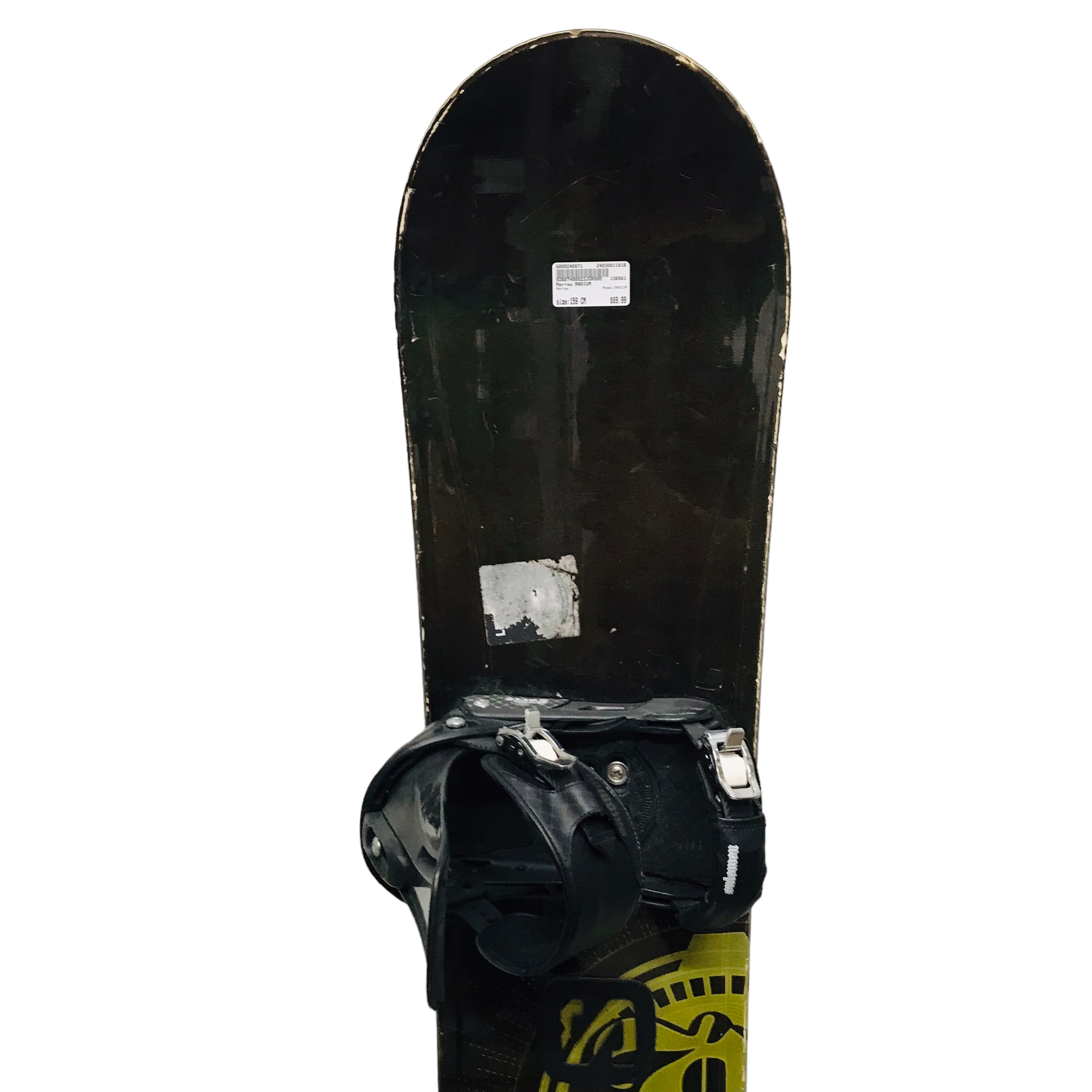 Used Morrow RADIUM 159 cm Men's Snowboard Combo