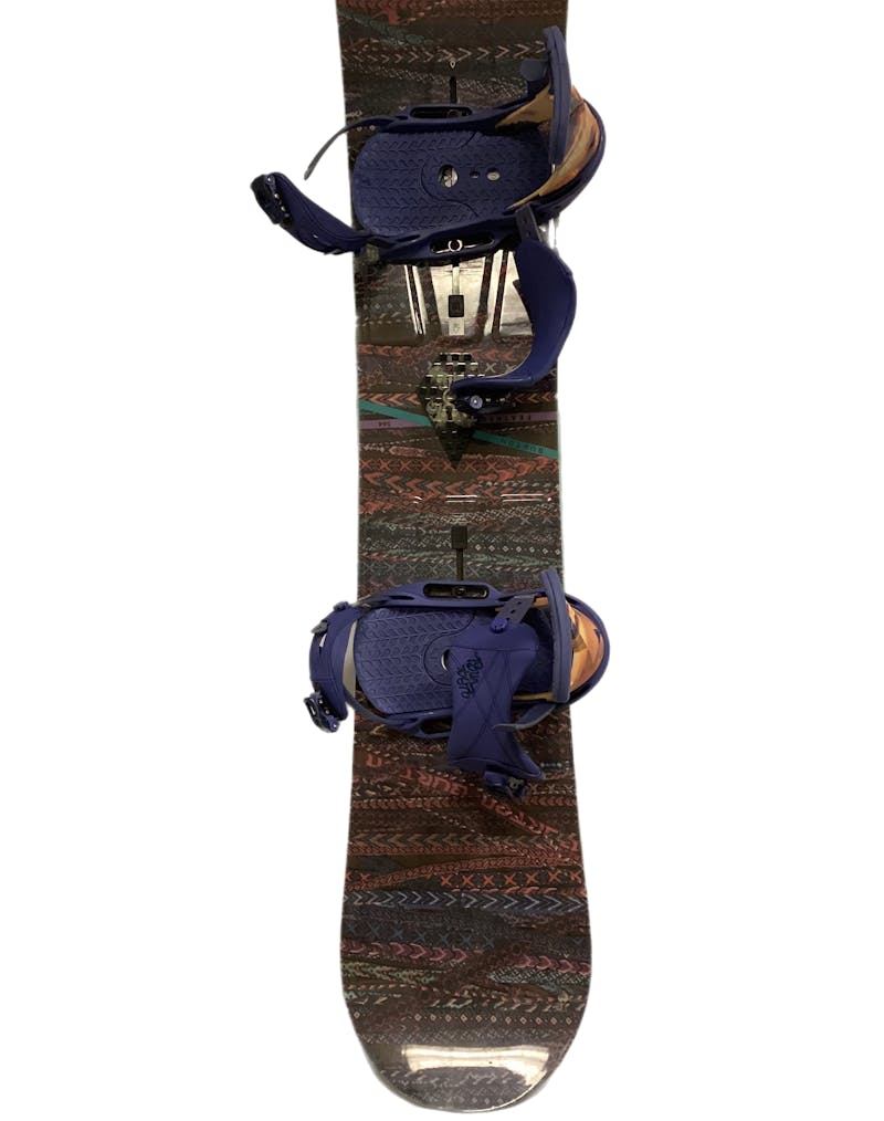 Used Burton FEATHER 144 144 cm Men's Snowboard Combo