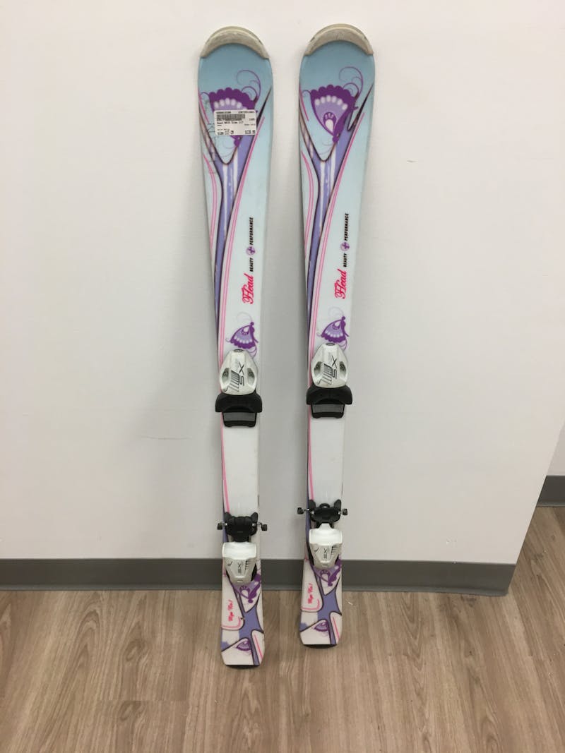 Used Head SKIS 117 cm Girls' Downhill Ski Combo