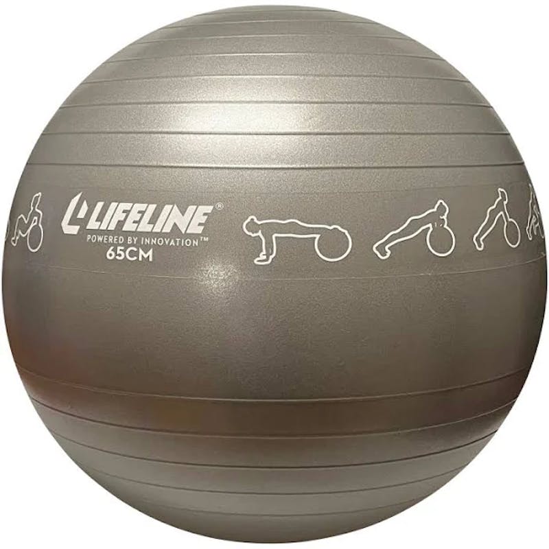 New 65cm Exercise Ball Grey Home Gyms