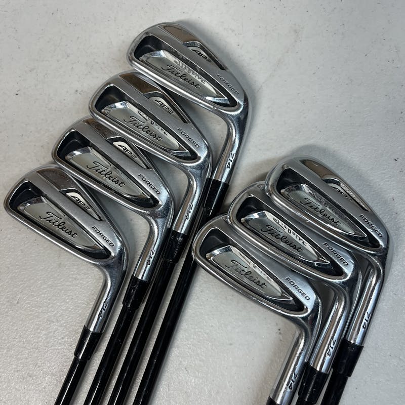 Used Titleist AP2 714 4I-PW Stiff Flex Graphite Shaft Iron Sets