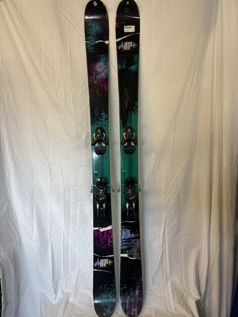 Used K2 MISSBEHAVED 169 cm Women's Downhill Ski Combo