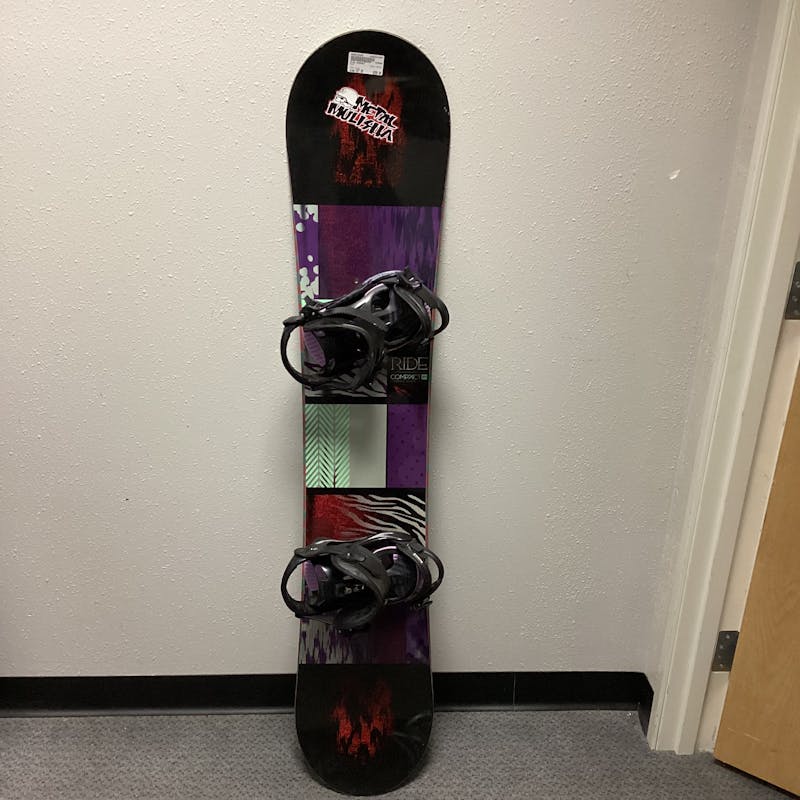 Used Ride COMPACT 147 cm Women's Snowboard Combo