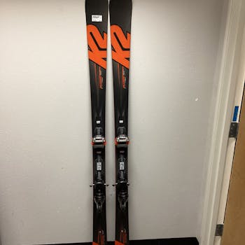 Used K2 IKONIC 84TI 184 cm Adult 12.0 Men's Downhill Ski Combo