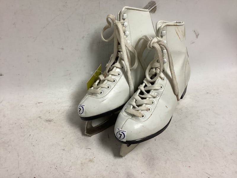 Used White Figure Skates Senior 7 Women's Figure Skates