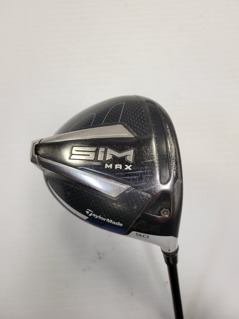 Used Taylormade SIM MAX 9.0 Degree Extra Stiff Flex Graphite Shaft