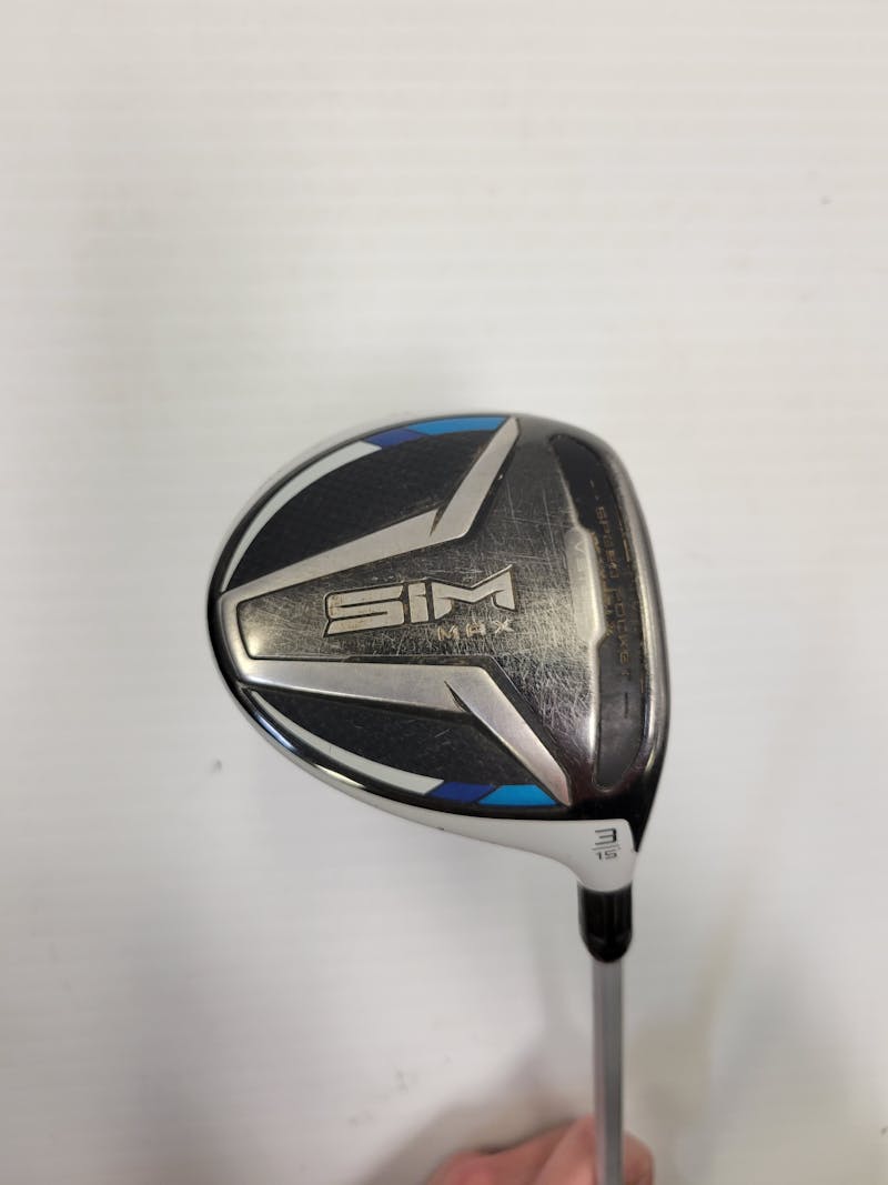 Used Taylormade SIM MAX 3 Wood Stiff Flex Graphite Shaft