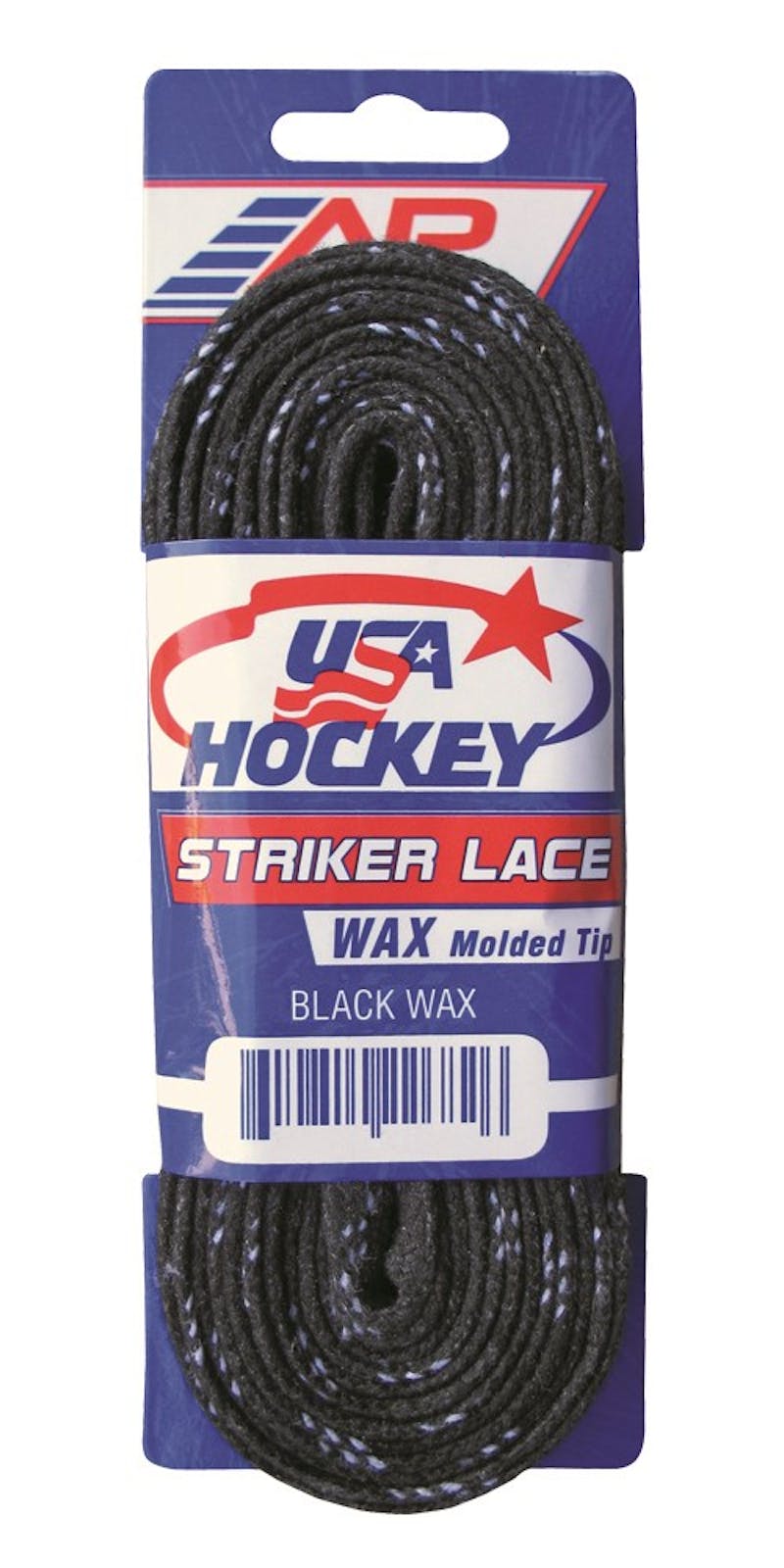 White 132 Inches 6-Pack A&R Sports USA Hockey Laces Waxed Striker Laces 