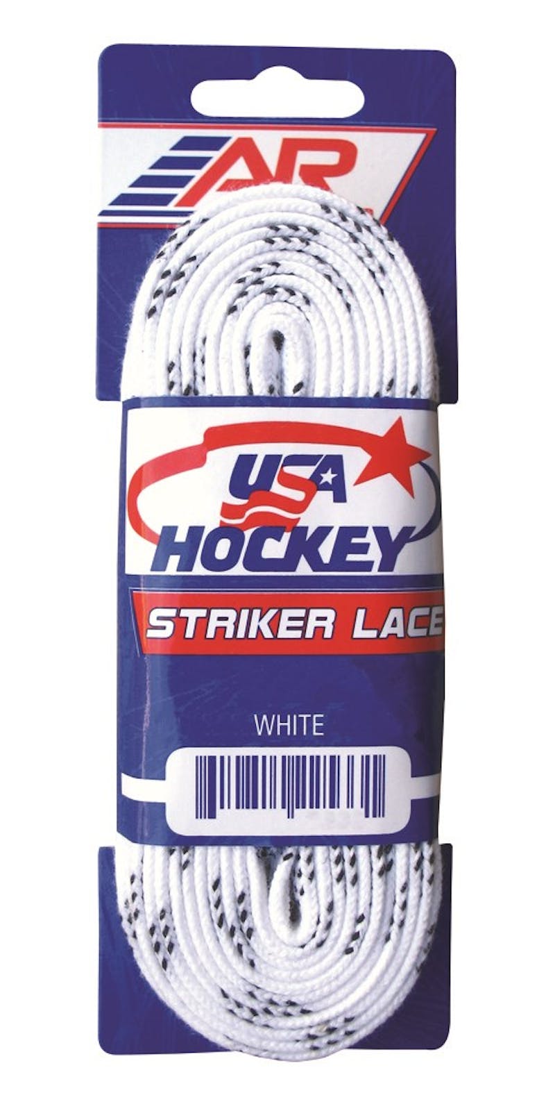 A&R 2 Pack Solid White 2 Pairs 84"-120" Hockey Referee NON-WAXED Skate Laces 