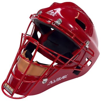 ALL-STAR MVP2300SP MVP Players Series Catchers Helmet Size: Adult, Color:  Black