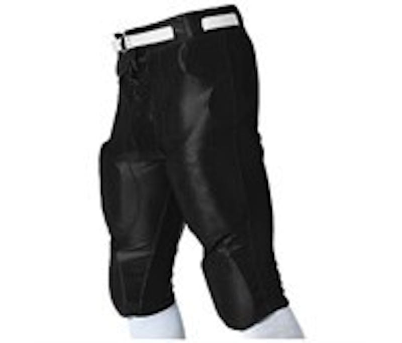 CHAMPRO Adult Slotted Football Pant Black 